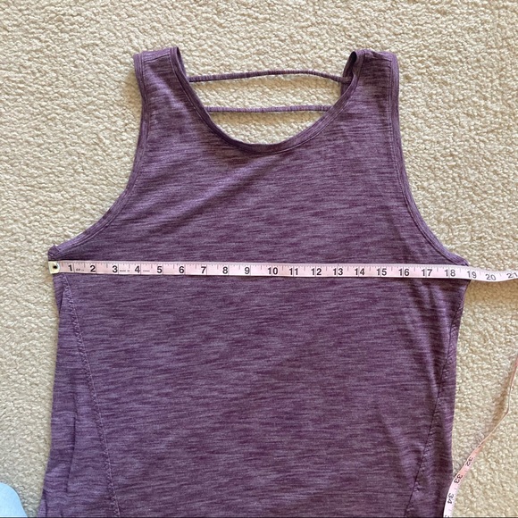 Athleta Athletic Workout Tank Open Back Size M - Picture 6 of 9